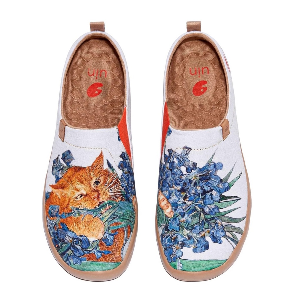 NWT Women’s Comfortable Shoes Canvas/Love Irises' Smell/US5.5 - Picture 3 of 10